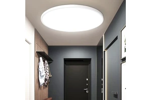 Modern LED Three-Proof Ceiling Lamp for Bathroom Balcony Bedroom Kitchen Aisle Corridor Waterproof with Plastic Base