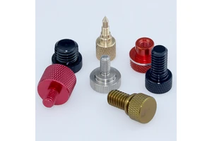 Custom Brass Round Knurled Head Thumb Bolt Stainless Steel Captive Thumb Screw Knob Decorative Long Aluminum Knurled Thumb Screw