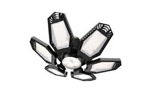 12000LM Super Bright Garage Light 150WLED Transformable Garage Ceiling Light With E27 Screw Socket, Shop Barn Bay Workshop Light