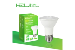 PAR38 7W LED Spotlight Bulb E27 Base 3000-10000K High Brightness Aluminum Reflector Lamp For Indoor Lighting