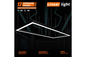 Suitable for Offices, Gyms, and Supermarkets 1200mm X 50mm X 400mm Aluminum LED Linear Light 3-year Warranty