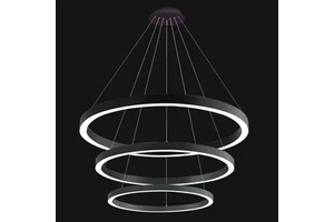 Oval Shaped LED Light Ring Linear Aluminum Alloy Profile Lighting For Home Office