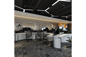 110v-240v Long Strip Led Industrial Recessed 30w Profile Aluminium Led Linear Light With Lens