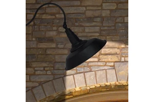 Solar Powered Shed Pendant Lamp Vintage Hanging Bulb Barn Light