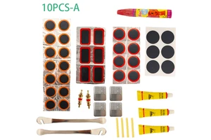 Bicycle Tire Repair Kit Glueless Instant Puncture Fix Tools with Portable Bike Maintenance Tool Set Accessories for Emergency
