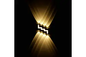 Modern Minimalist LED Horizontal Square Wall Lamp Nordic Style Indoor Outdoor Waterproof Aluminum for Villa Aisles Wholesale