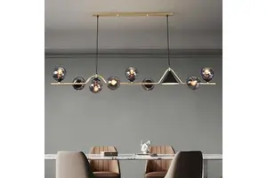 Modern Indoor Lighting LED Glass Shade Chandeliers Home Decorative Pendant Light Dining Room Chandelier