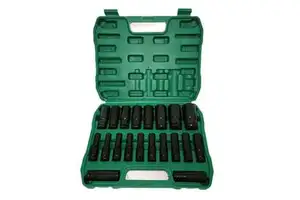 Oem High Quality Pneumatic Air Gun Extended Sleeve 20 Piece Set Auto Repair Sleeve Set Home Repair Hand Tool Sleeve Set