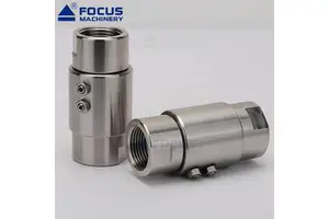 Low Pressure ≤5Mpa Low Torque BSP Female X Female Thread Connection 180 InLINE Rotary Joint Stainless Steel 304