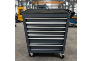 Roller Trolley Cabinet Chest Garage Workshop Tool Box Car Repair Kit DIY Tray with Ratchet Socket Wrench Lockable Tool Cabinet