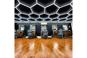 High-Lightness Portable RGB Hexagon LED Lights Ceiling Wall Detailing Lighting for Car Workshop & Office Honeycomb Garage Lamp