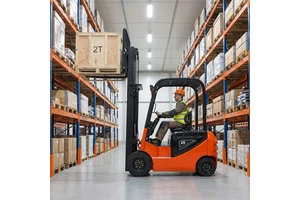 Free Shipping 2.5tons Batteries Seat Driving High Reach Articulated Stacker Electric Forklift For Logistic Hub