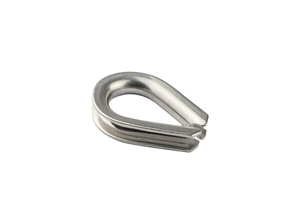 Stainless Steel 304/316 Highly Polished Grinding Cable Rope Fittings Thimbles Rigging Hardware Wire Guangdong Carton