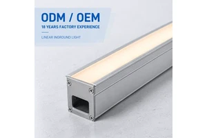 6063 Aluminum Profile LED Linear Lamp Heat Dissipation Grooves Multi Beam Angle 10-90 Degree Modern Exterior Linear Luminaire