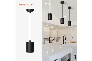 Modern Long Tube Cylindrical Chandeliers Pendant Lights Surface Mounted Downlight Restaurant Aisle Office Hoisting Spotlight