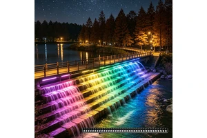 24W RGB Full Color Outdoor Waterproof LED Wall Washer Light Bar IP66 Aluminum Lamp for Bridge Building Contour Wall Lighting
