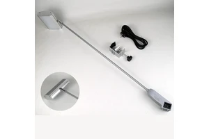 Wholesale LED Roll Banner Stand Aluminum Advertising Portable Long Arm Spot Light Exhibition Booth 120 Beam Angle 3000-5700K