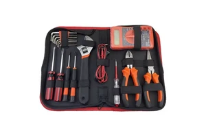 18PCS Professional Hand Tool Set with Multimeter Pliers Wrench Screwdrivers for Home Electrical Repair DIY Bag Kit