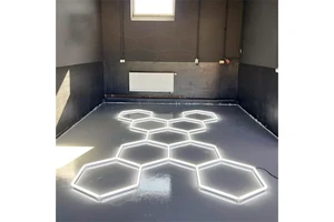 New Trend Pc Cover Garage Light Hexagonal LED Light Garage Use Natural Ceiling Light for Auto Garage