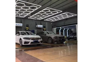 HUAHAN Led Light Honey Comb Garage Led Hexagon Garage Lighting
