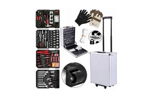Zhejiang Factory 949pcs Aluminum Tool Kit Suitcase Portable Hardware Combination Tool Set for Auto Repair and Maintenance