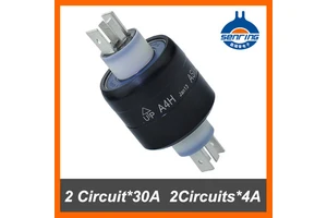 Mercury Slip Rings A4H 2Circuit 30A.2Circuits 4A Rotating connector Armature 4 Poles