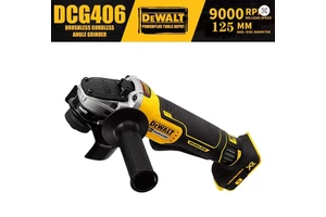 Dewalts DCG406 20V 125mm High Power Angle Grinder 9000rpm Adjustable Speed Hardware Tools Outdoor Working Brushless Grinder